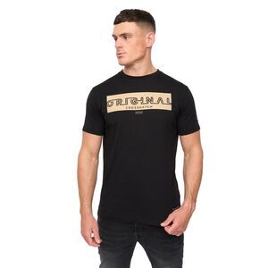 Crosshatch Mens Kratmoss T-Shirt / Black